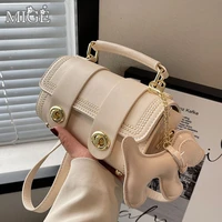 2022 new women shoulder bag pu fashion messenger female bag small designer casual handbag exquisite crossbody bags for women