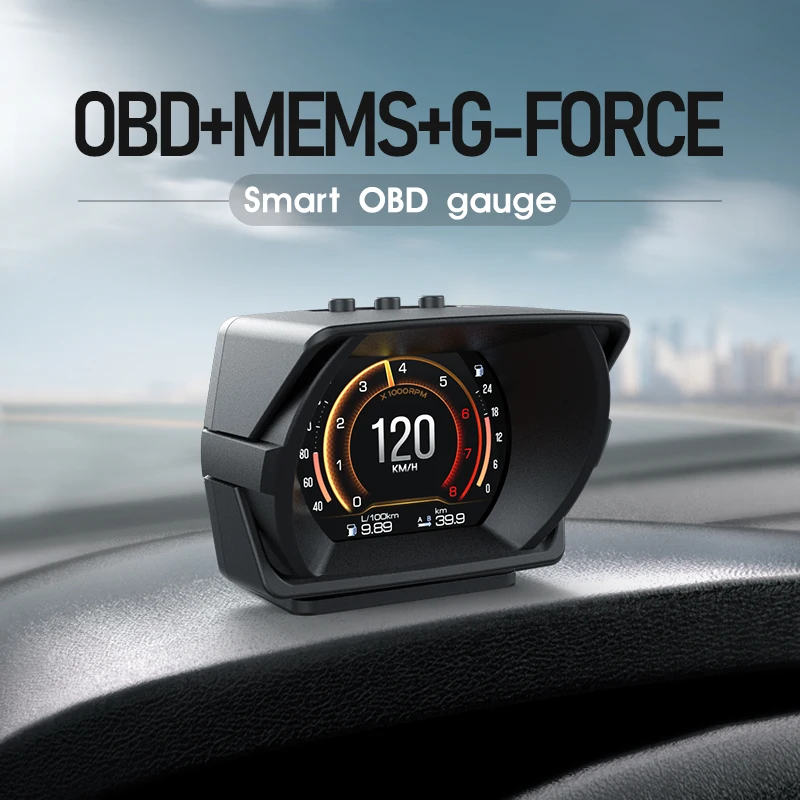 

HUD Head-Up Display Racing Multi-function OBD Lcd Dashboard GPS Declinometer A450