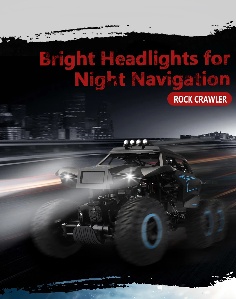 Радиоуправляемый автомобиль масштаб 1/12 ползающий с дистанционным управлением 2 4