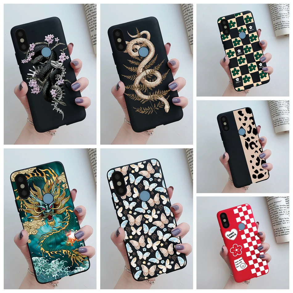 Чехол для Xiaomi Mi 8 Mi8 Lite мягкий силиконовый роскошный чехол с изображением дракона