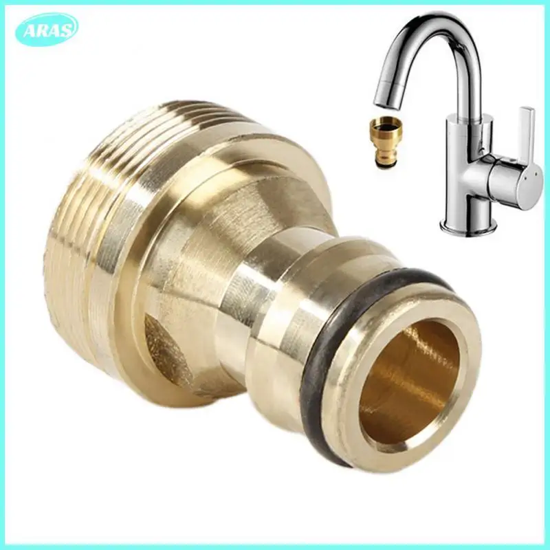 

Outdoor Accessories Solid Brass Threaded Hose Water Pipe Joint Pipe Faucet Joint 23mm Spray Nozzle Tool Durable