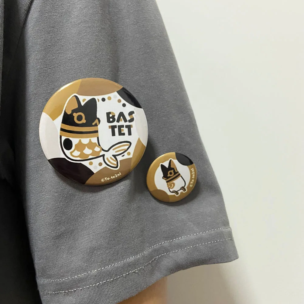 2022 Bastet Anubis Medjed Египетский Бог может набор значков Кот