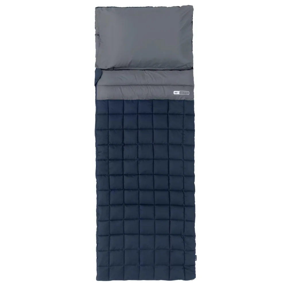 

Туристическое снаряжение Ozark Trail 40F, Утяжеленный спальный мешок для кемпинга, темно-синий и серый (95 дюймов. X 34 дюйма)