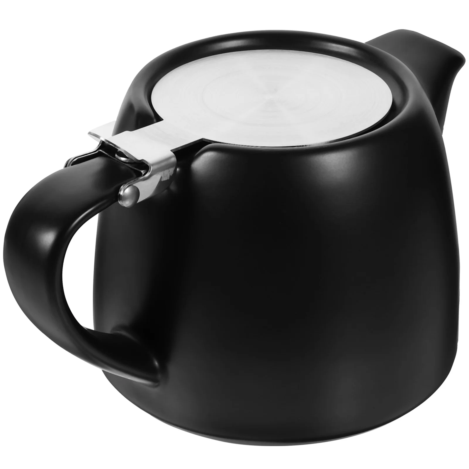 

Small Ceramic Teapot with Stainless Steel Infuser for Loose Tea Blooming Tea