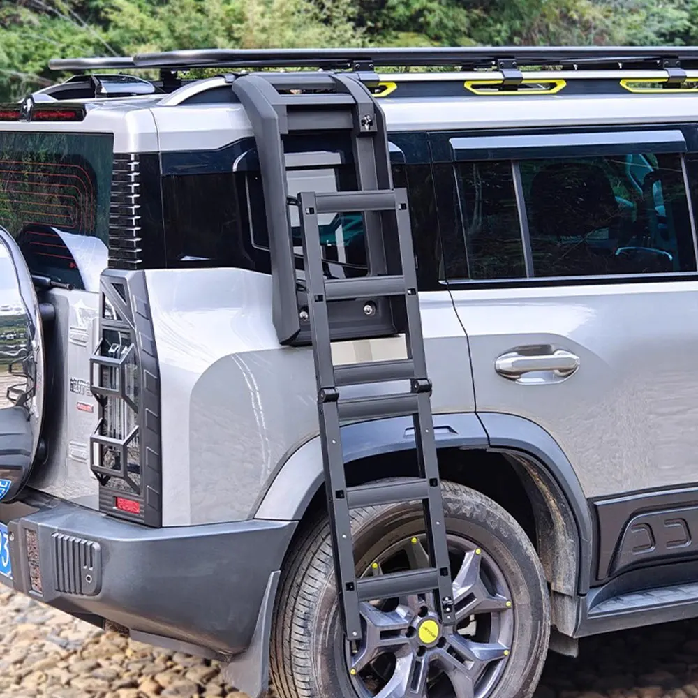 Боковая лестница на крышу автомобиля из алюминиевого сплава складная заднее