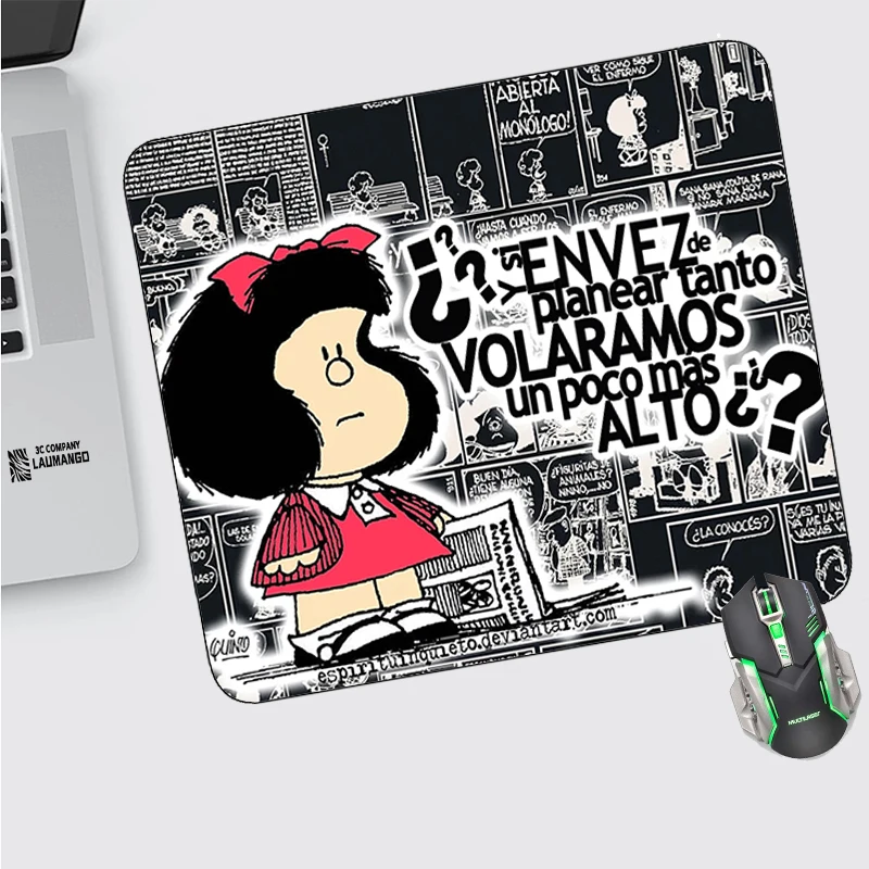 

Коврик для мыши Mafalda Kawaii, Мультяшные коврики, Игровые ноутбуки, маленькие геймеры, аксессуары для мини-компьютера, коврик для клавиатуры, ков...