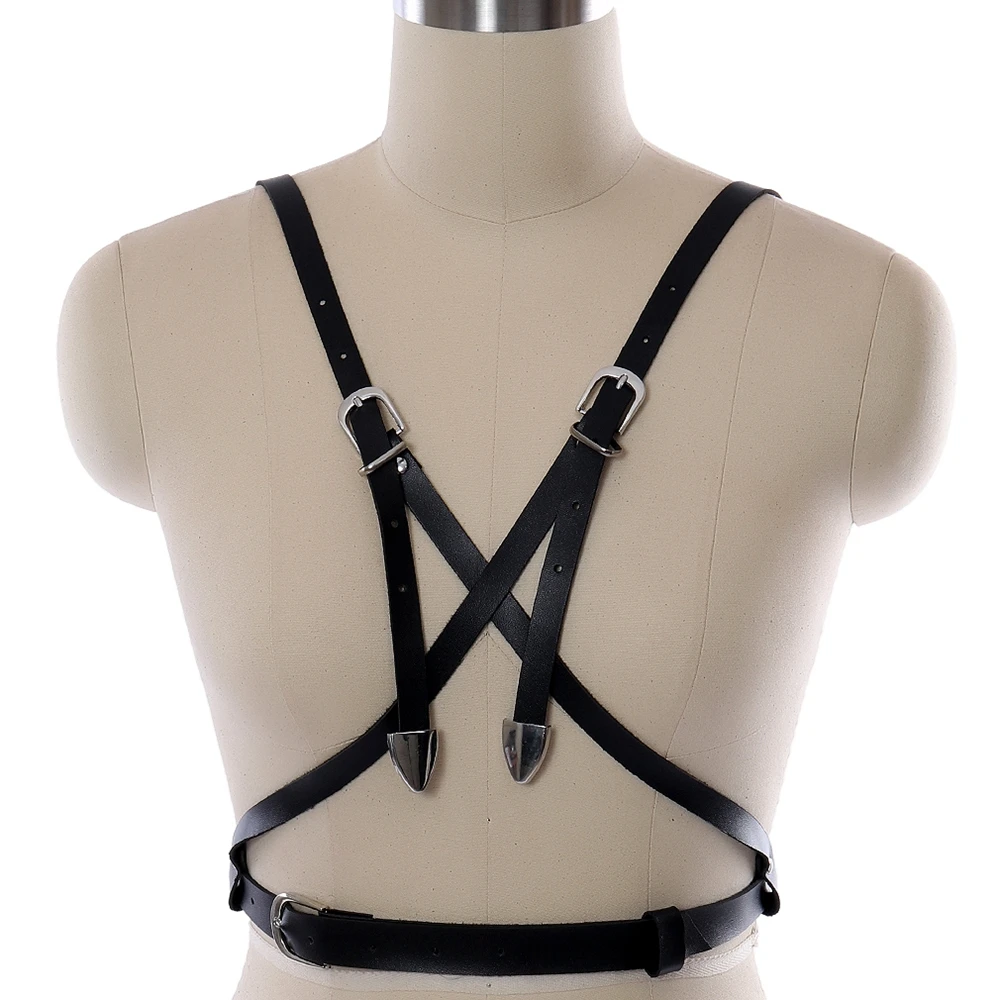 

Body Leg Stockings Straps Belt Female Bondage Leather Harajuku Sexy Lingerie Harness Suspenders Women Harness Garter Belt Straps