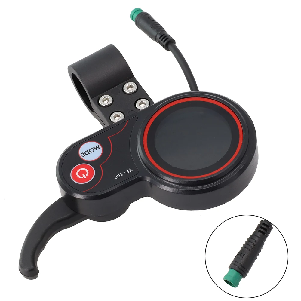 

Electric Scooter TF‑100 Display Multifunctional Waterproof 1 Pcs 120g 120x110x30mm 5 Pins Black Good Toughness