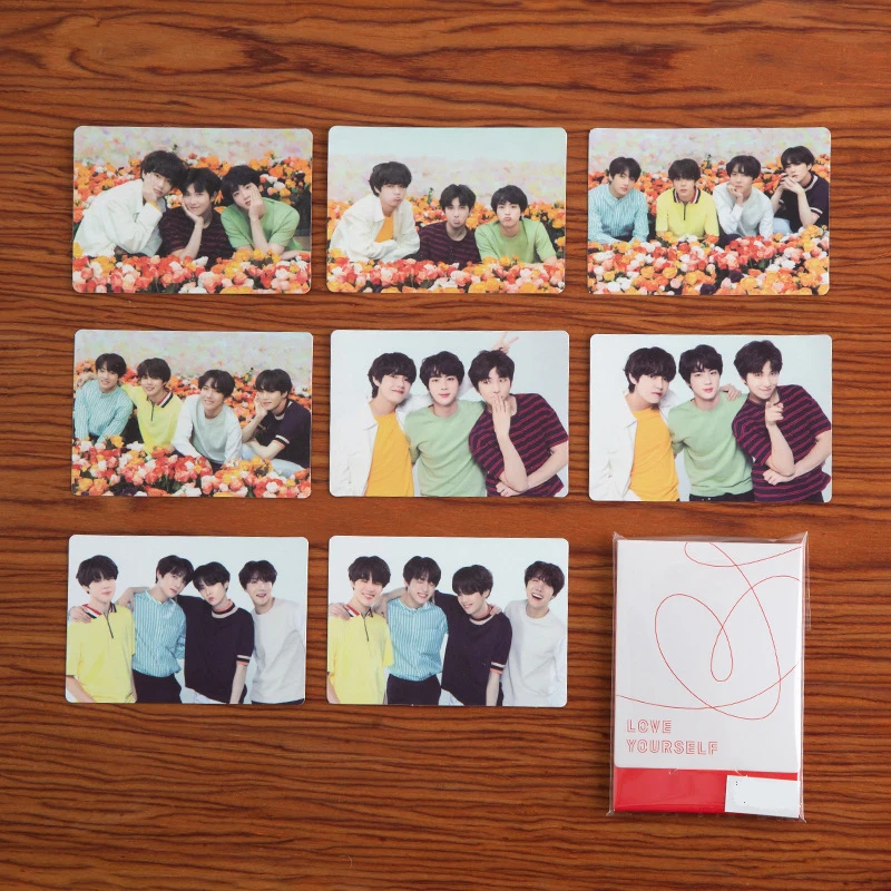 Новые KPOP Bangtan Boys Love Yourself Japan Mini Pc Set милые фото карты японские фотокарты для заметок