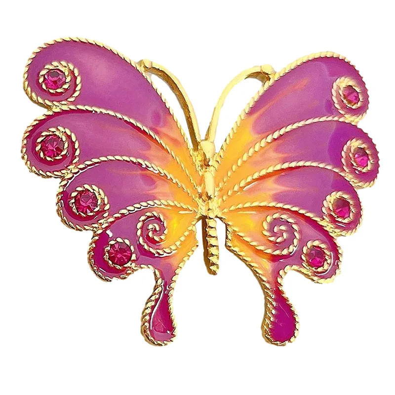 

Enamel Pins Butterfly Insect Crystal Brooches for Women Matel Rhinestones Lapel Pins Fashion Brooch Jewelry Accessories