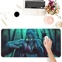 mouse pads keyboards computer office supplies accessorie square durable dustproof game lol anime jinx desk pad coaster mat rat%c3%b3n