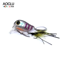 aoclu wobblers super quality 6 colors 40mm 8 1g floating top water hard bait minnow shad crankbait fishing lure tackle