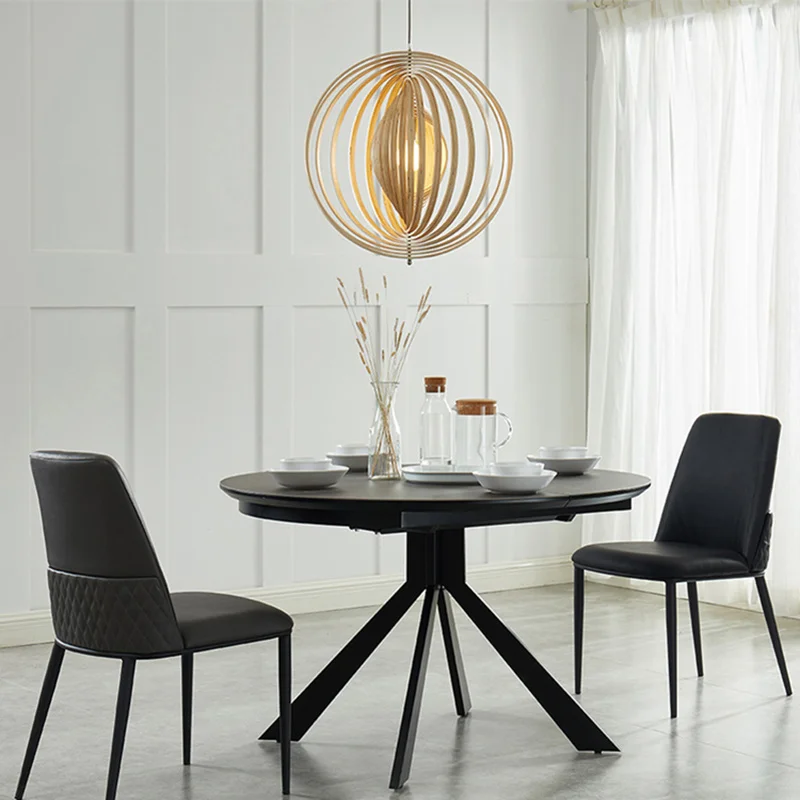 

Wood Nordic Pendant Lamp 40/50/60cm Ceiling Chandeliers For Restaurant Hanging Light Home Dining Room Decor Lighting Fixtures