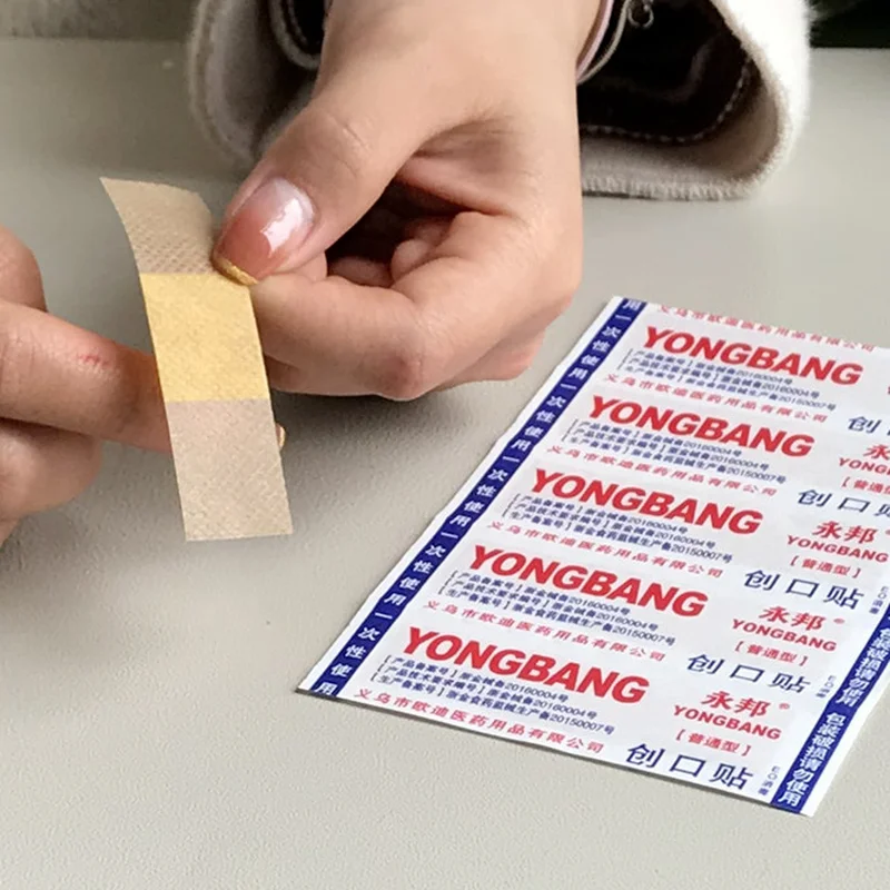 50 шт./лот дышащая клейкая повязка на палец для ран-средства спорта пластырь