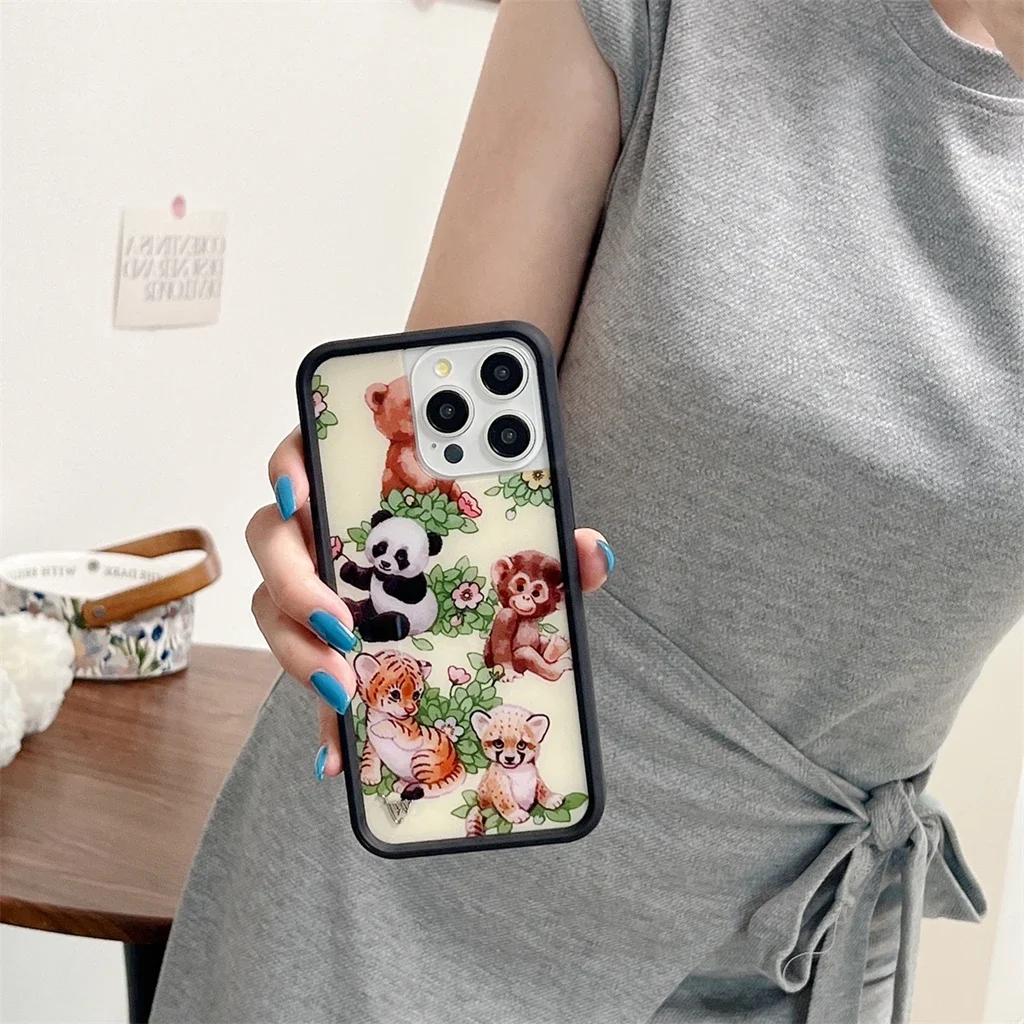 Милые ангелы демоны дельфин панда обезьяна серия животных граффити чехол для