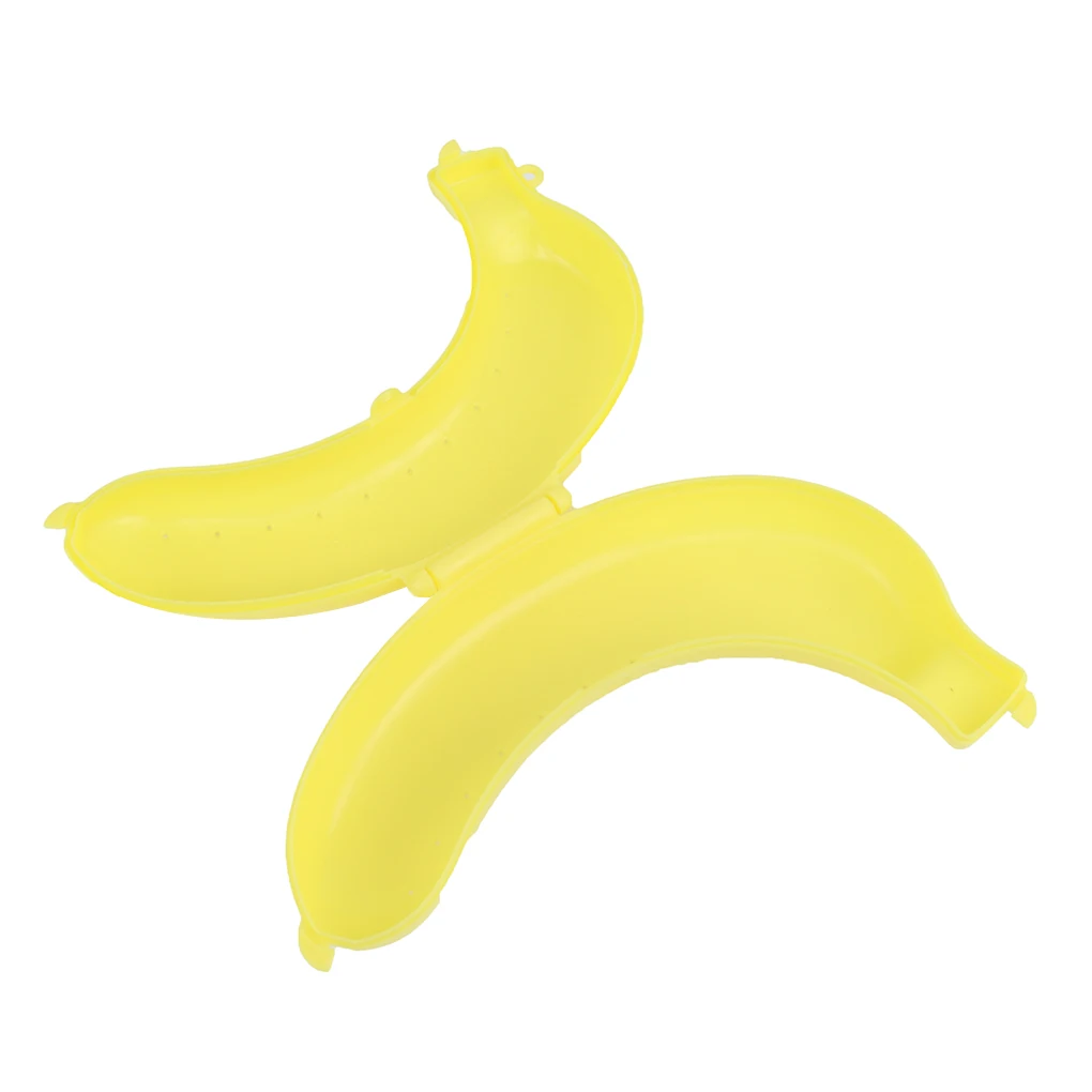 

New Qualified Cute 3 Colors Fruit Banana Protector Box Holder Case Lunch Container Storage Box for kids protect fruit case