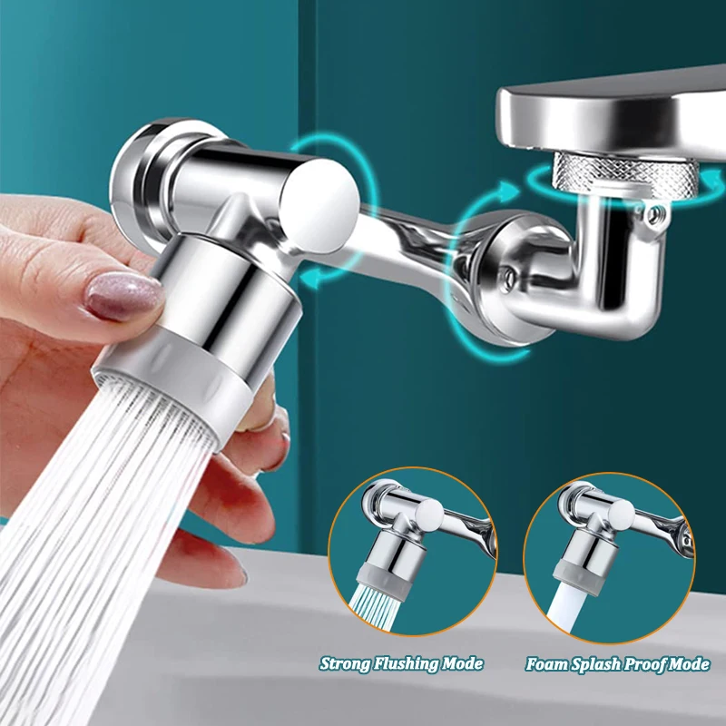 

1080° Kitchen Faucet Aerator ABS Plastic Tap Bathroom Splash Filter Faucets Nozzle Water Saving Rotatable Spray Head Tap Bubbler