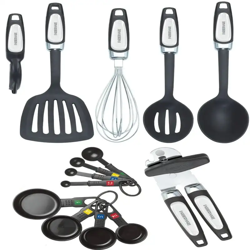 

14-piece Kitchen Tool and Gadget Set in Black Food chopper Pelador de papas Accesorios para casa Home and kitchen Silicone mat A