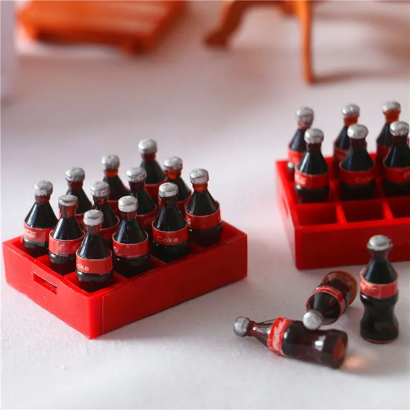 Мини дюжина кока-колы корзина кукольный домик миниатюрные фигурки 1:12 украшение
