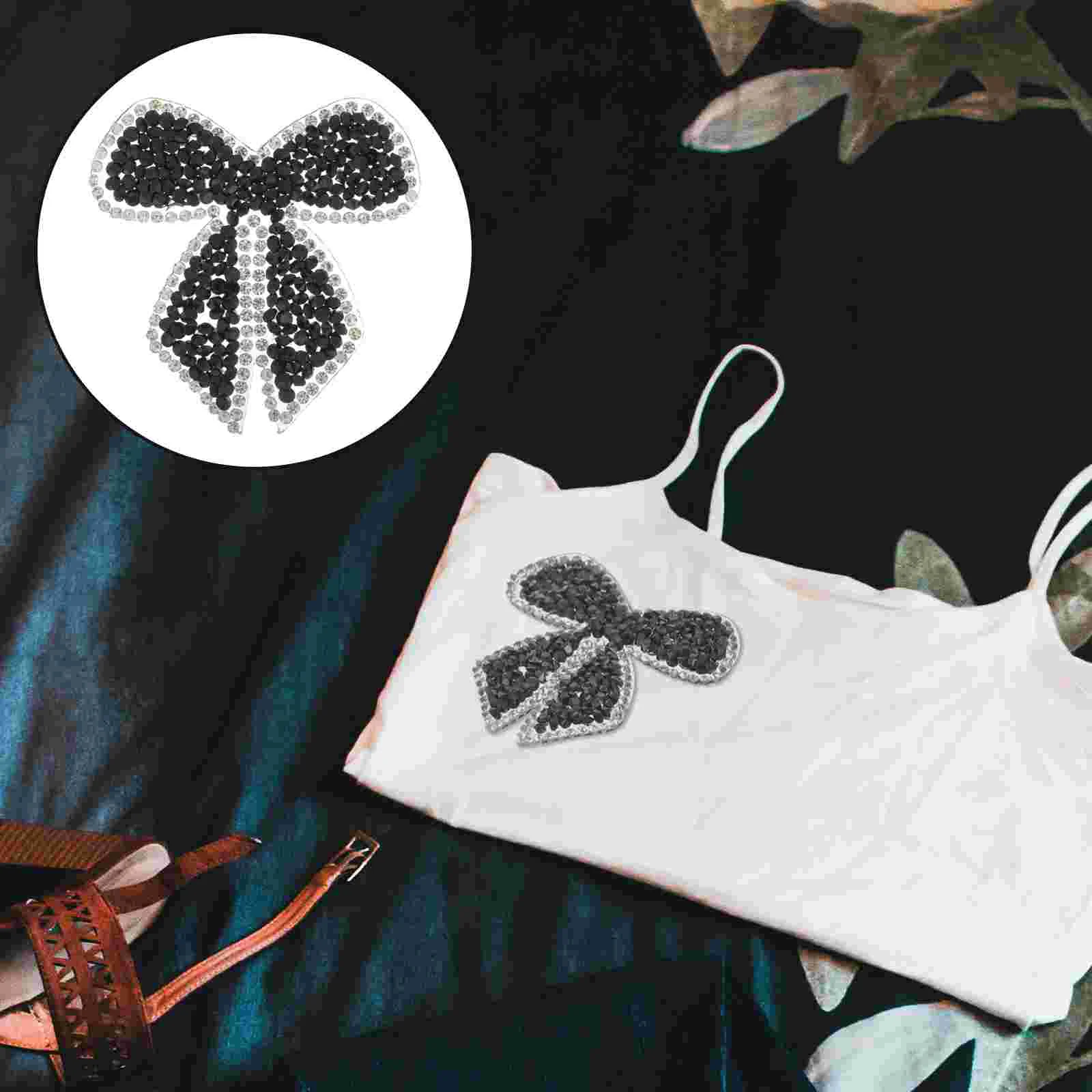 

Hot Glue Bottom Cloth Sticker Sew Patches Bride Clothes Picture Melt Adhesive Glitter Applique Bowknot Iron Cute Retro