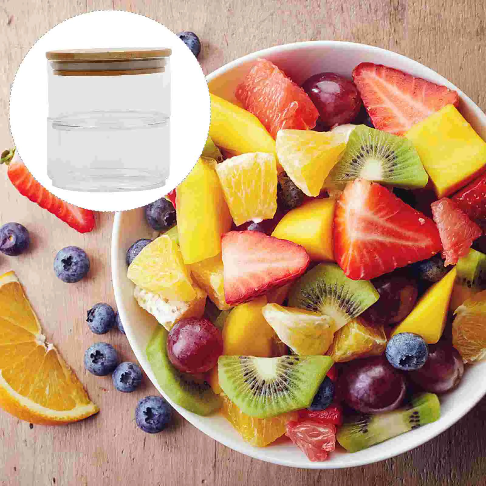 

Jarscontainersairtight Storage Lids Canisters Container Lid Kitchen Cereal Canister Coffee Snackjar Apothecary Wood Condiment