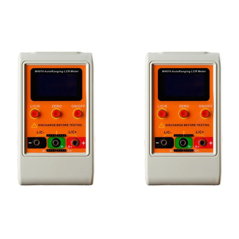 

Autoranging LCR Bridge Meter LCD Rechargeable Digital Capacitance Inductance Meter Range100h 100MF 20MR ( With SMD Clip)