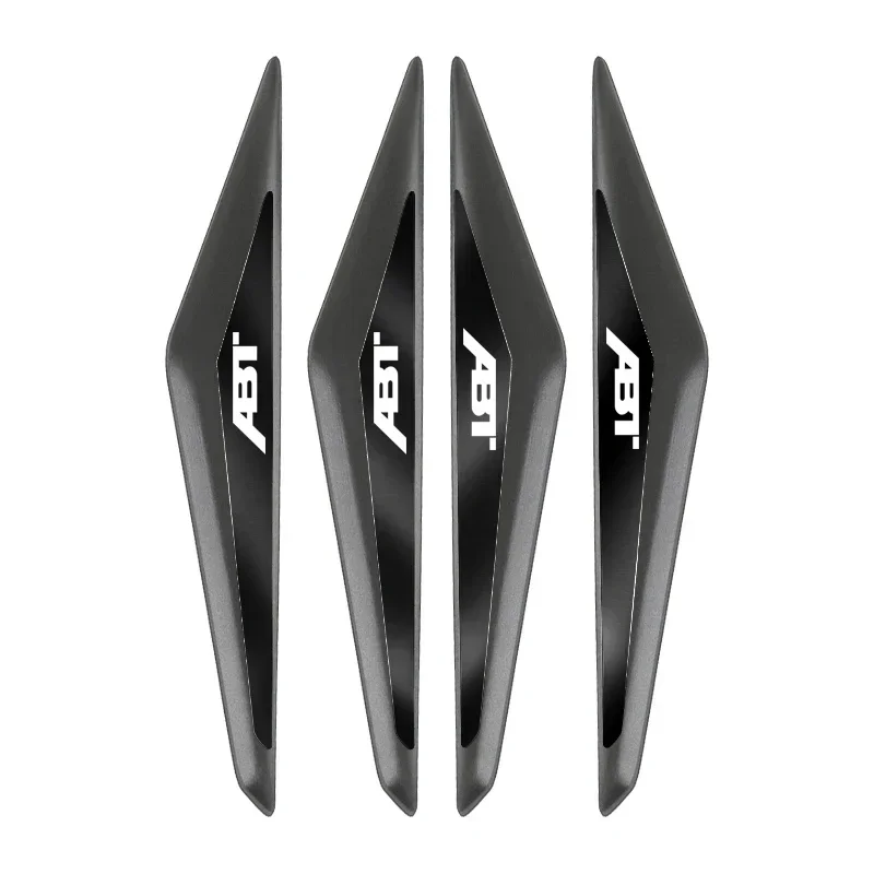 

4 шт., защитные 3d наклейки на дверь автомобиля из ПВХ, автомобильные аксессуары для VW Volkswagen Audi Skoda Seat abt