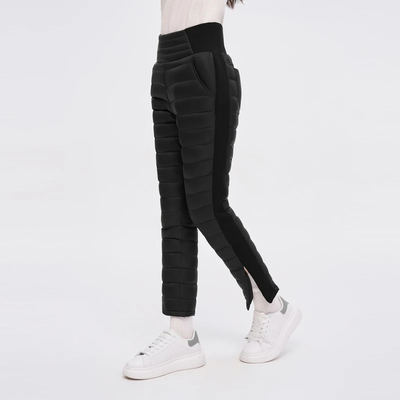 BOSIDENG женские классические эластичные с высокой талией стеганые мягкие