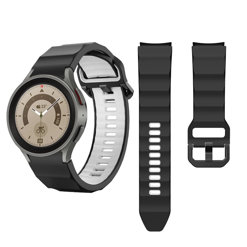 Silicone Strap For Samsung Galaxy Watch 5/4 40mm 44mm 5pro Smartwatch Sport Correa Bracelet Galaxy Watch4 classic 42mm/46mm Band