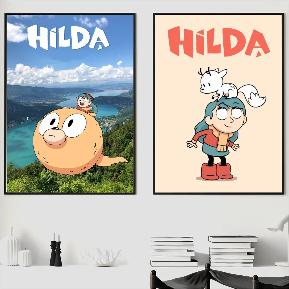 H-Hilda мультфильм девушка плакат настенное искусство домашний декор комнаты