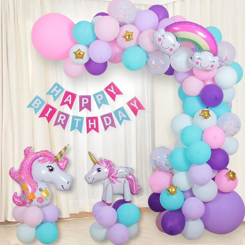 

Unicorn Latex Helium Balloons Wedding Birthday Baby Shower Party Decor Supplies Birthday Party Baby Shower Round Ballon