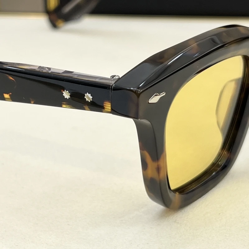 LECLAIR JACQUE толстые ацетатные квадратные деловые солнцезащитные очки женские