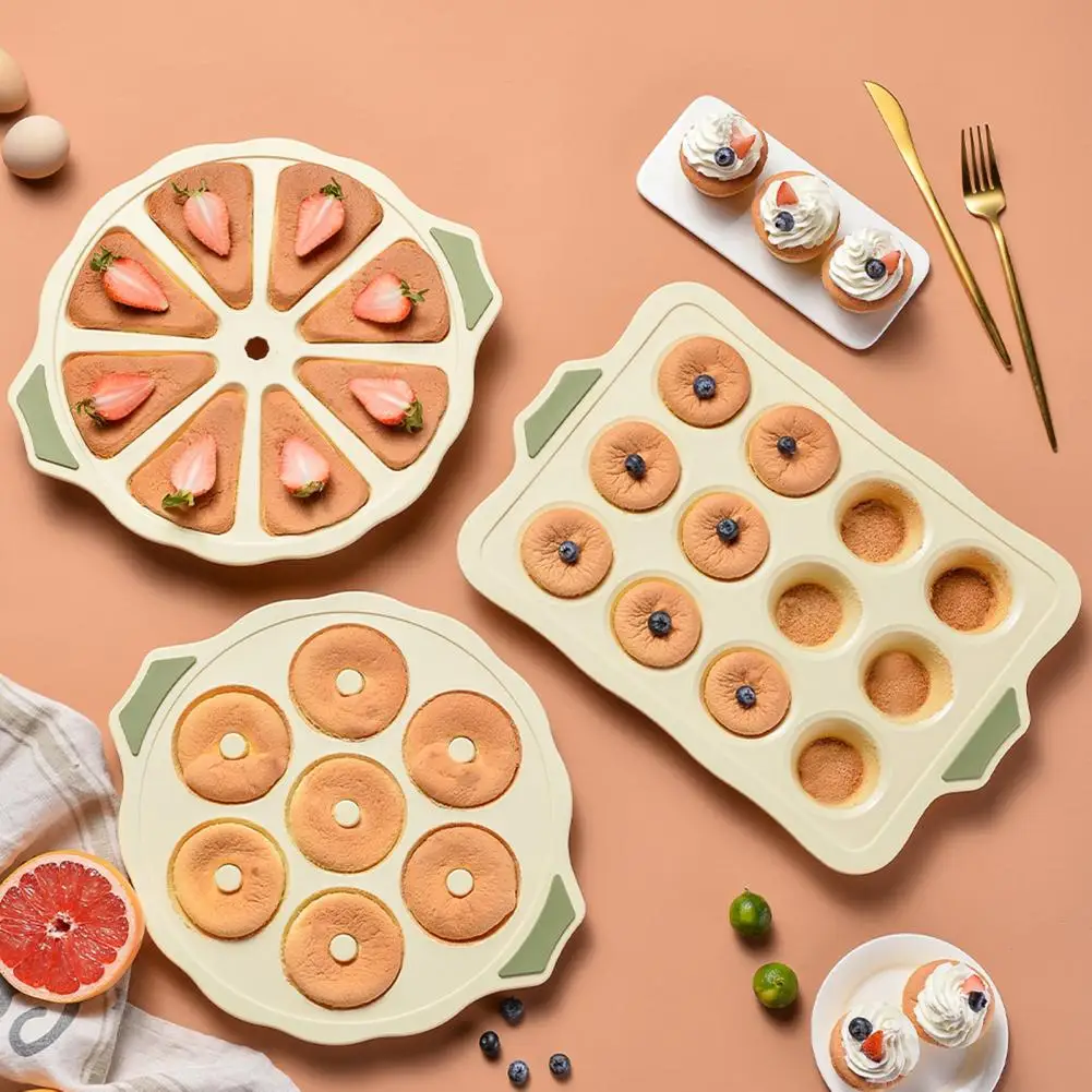 

Silicone Cake Mold Versatile Silicone Baking Mold Easy Demoulding Non-sticky Oven Dessert Pan for Muffins Cupcakes Cakes Cake