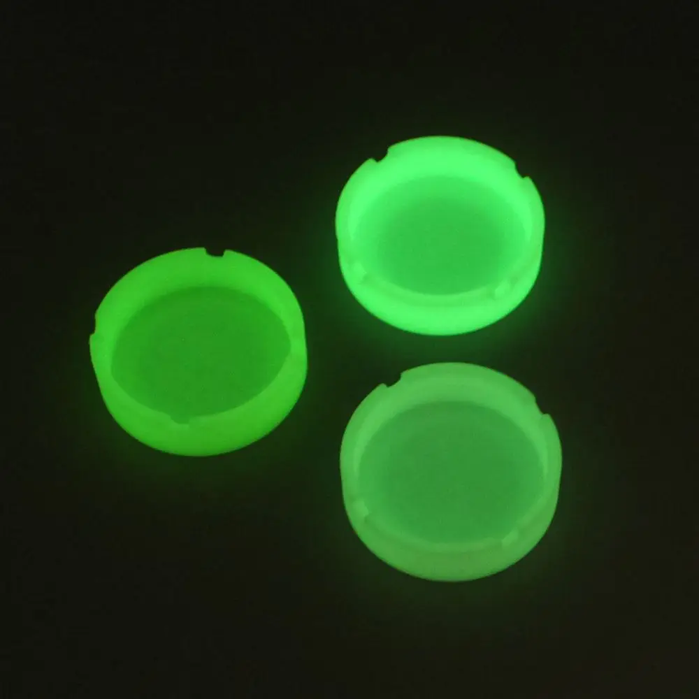 

Luminous Silicone Ashtray Premium Rubber High Temperature Heat Resistant Anti-fall Round Design Ashtray Cigarette accessories