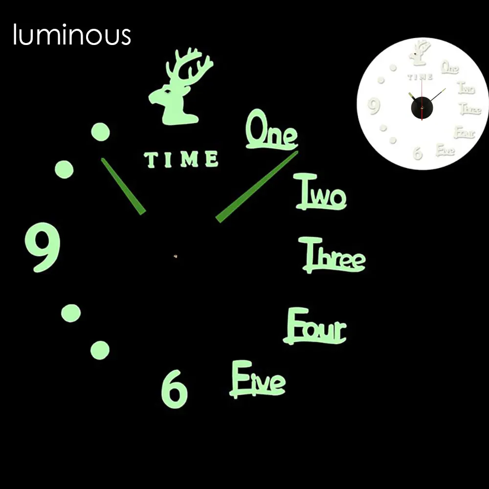 Настенные зеркальные 3d-часы с наклейками креативный съемный художественный