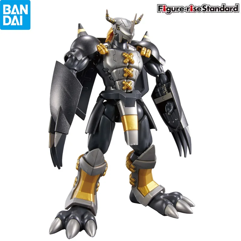 

Original BANDAI TV Digimon Adventure Figure Rise Assembled Black War Greymon FRS Anime Figure Action Model Collectible Toys Gift