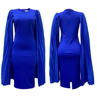2022 new fashion pleated thongle cape dress skirt dress robe traf dresses for women thegivingmovement womens dresses