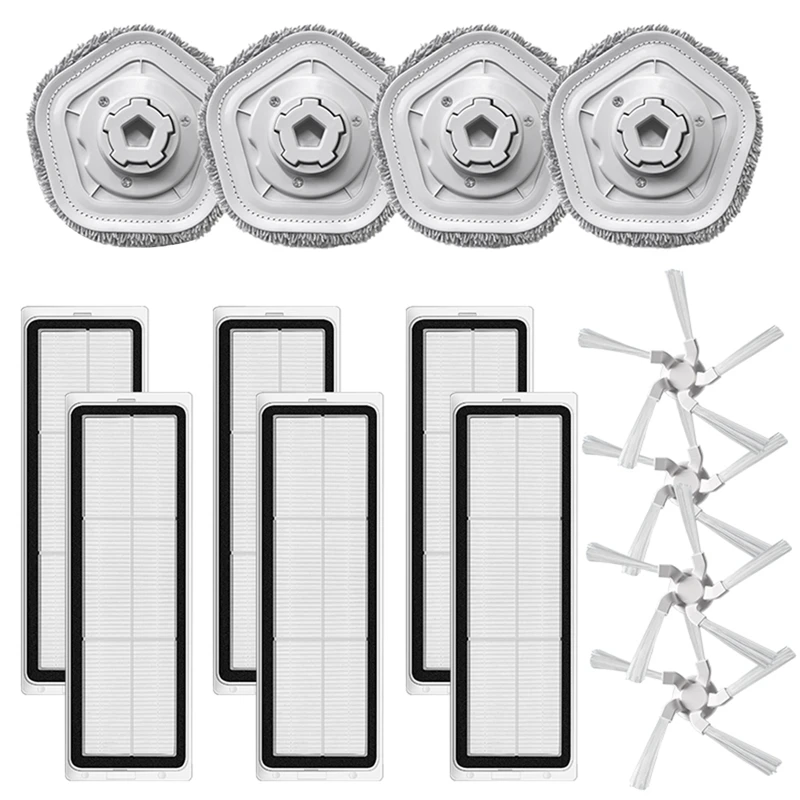 

14Pcs Washable Replacement Hepa Filter Brush For Xiaomi Dreame Bot W10 Robot Vacuum Mop Main Brush Cleaner Spare Parts