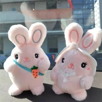 realistic bunny plush toy high simulation good flexibility decorative toy sofa window decoration stuffed bunny doll for children
