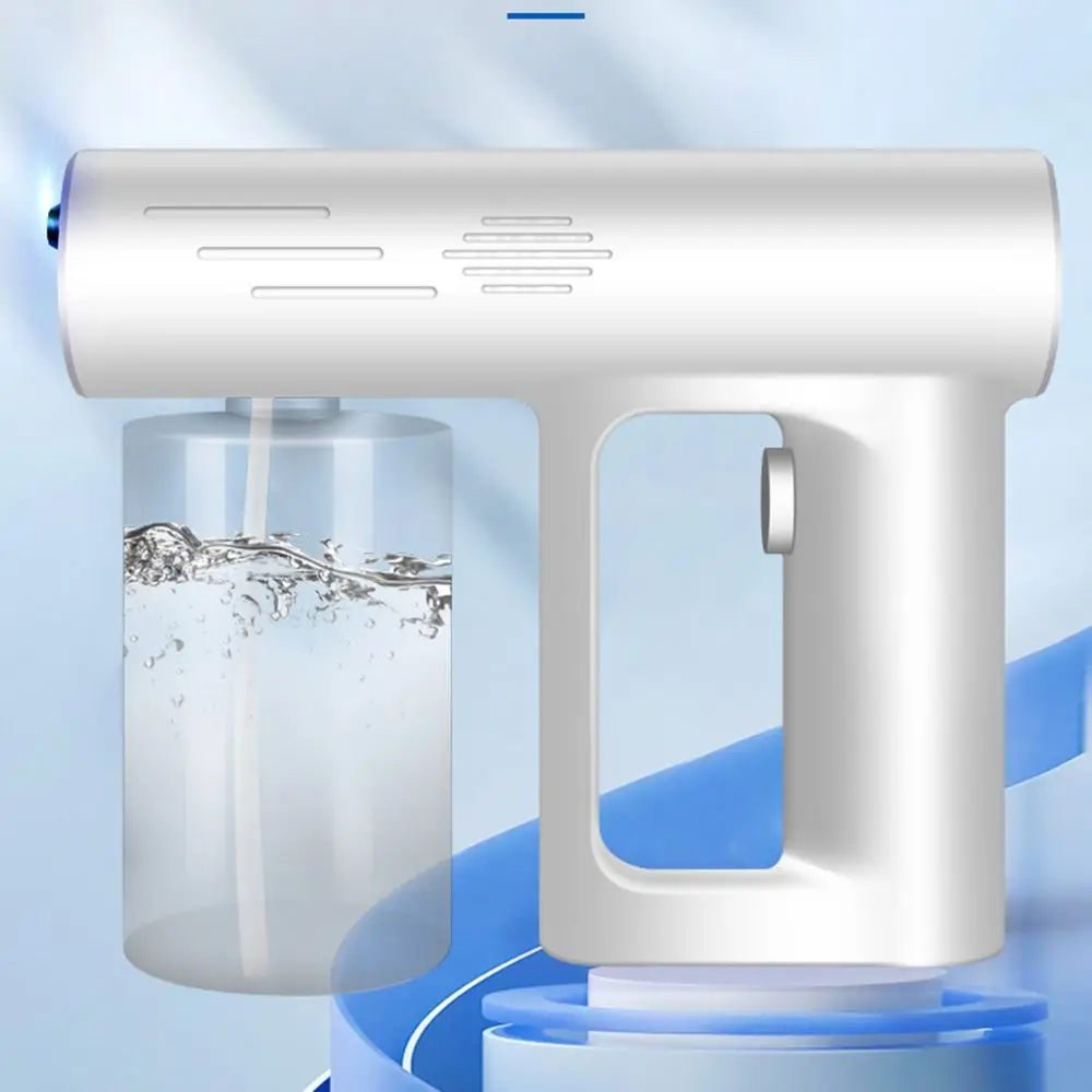

500ML Home Office Electric Hand-held USB Charging Disinfection Sprayer Nano Steam Spray Gun UV Blue Ray Light