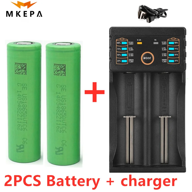

New original 3.7V 3000mAh 18650 battery for us18650 Sony C6 30A toys tools flashlight battery