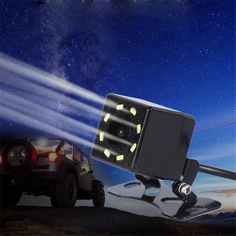 

170 Degrees Car Rear View Reverse Backup Parking Camera Car HD Night Vision Waterproof External Wide-angle 8LED
