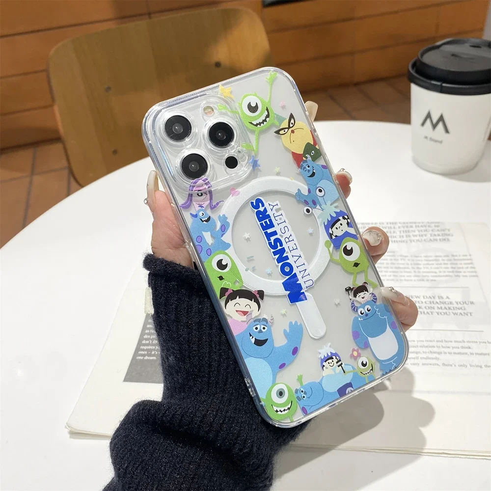 Магнитный чехол Magsafe для телефона с героями мультфильмов Университет монстров