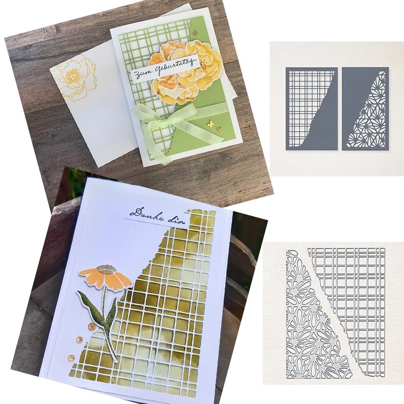 

2022 новые металлические Вырубные штампы с сетчатым рисунком без штампов для рукоделия Вырубные штампы ручной работы для тиснения