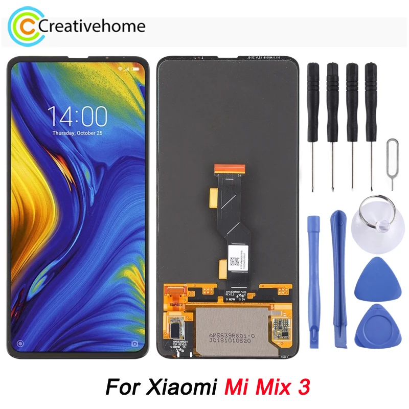 

OLED Material LCD Screen and Digitizer Full Assembly for Xiaomi Mi Mix 3