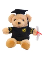 bear doll in graduation outfit animal plushie graduation gift