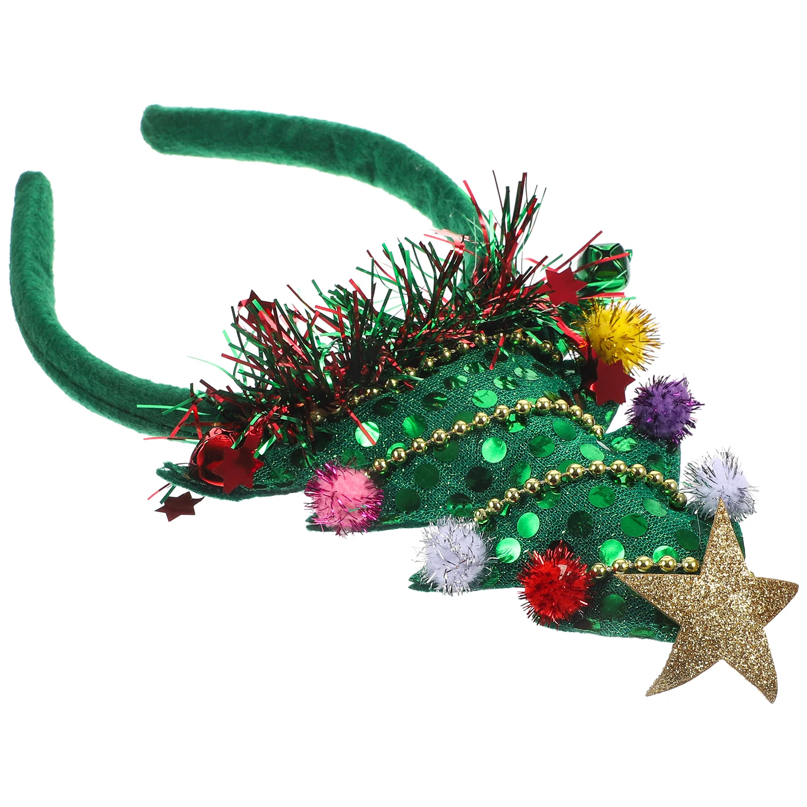 

Glitter Xmas Tree Headband Decorate Women Cloth Christmas Party Hair Accessories