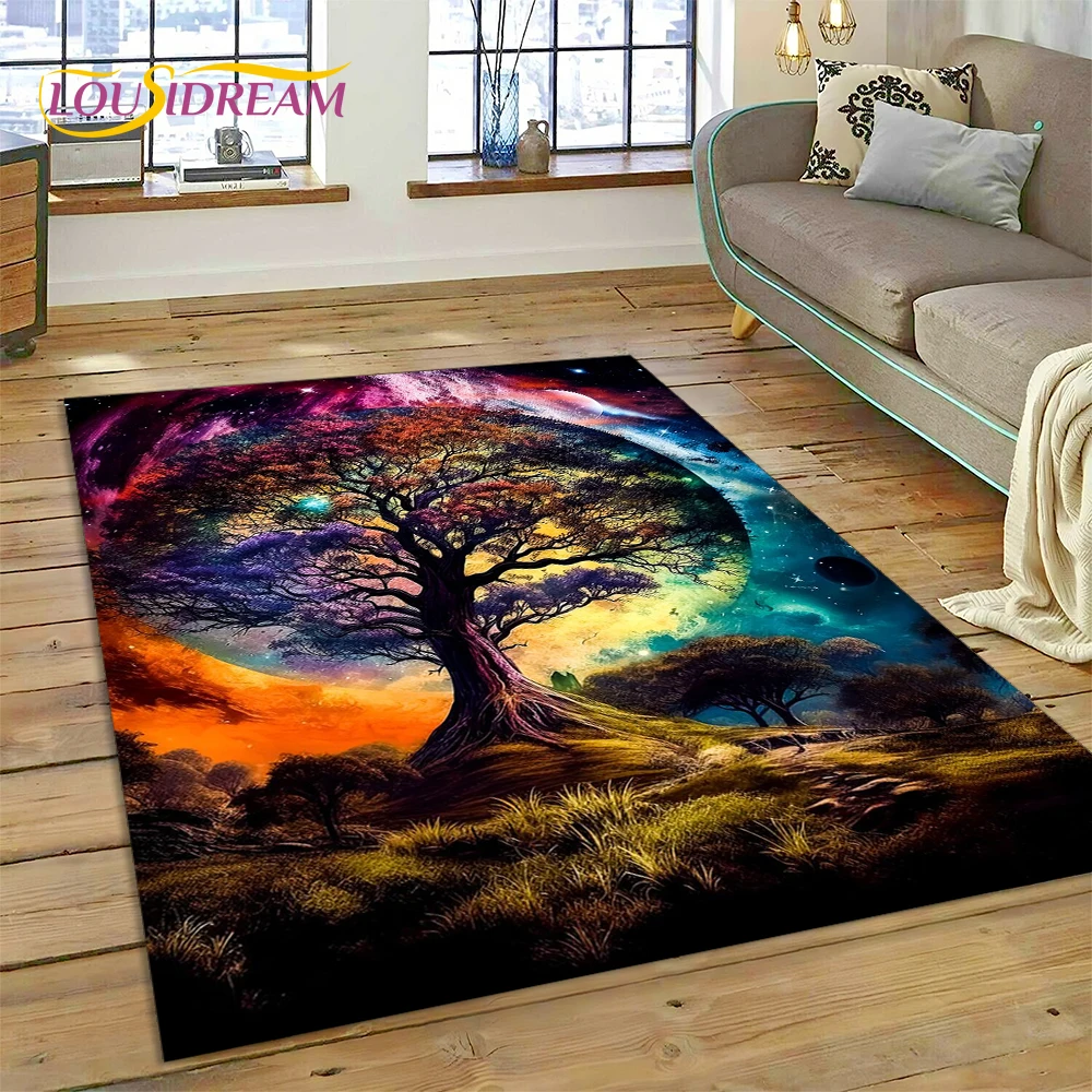 Скандинавский мифологический коврик с деревом жизни для дома гостиной спальни