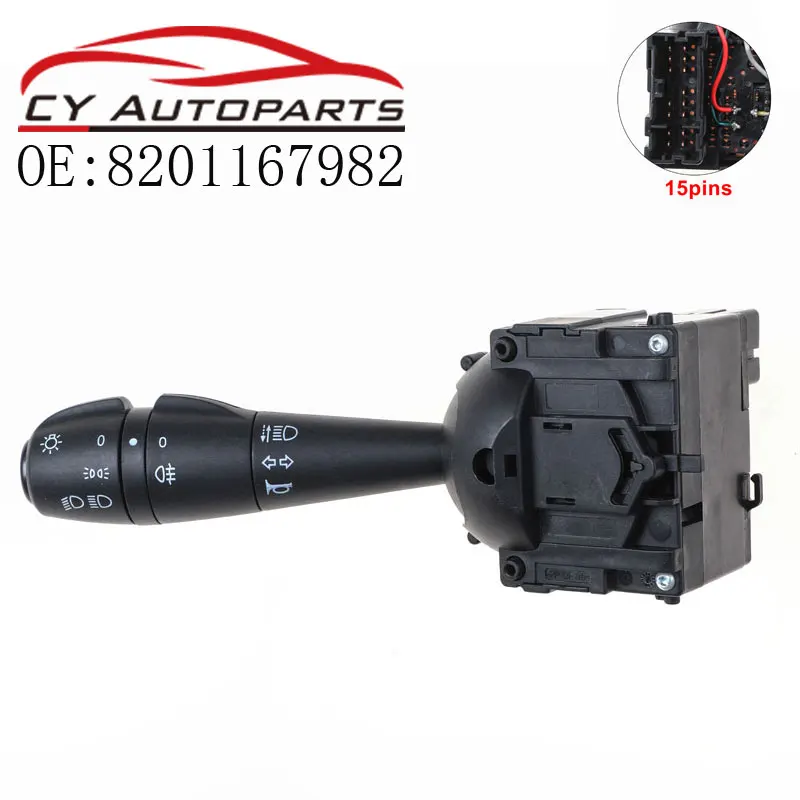 

8201167982 New Steering Column Indicator Switch With Horn & Rear Fog Light For Dacia 255408317R