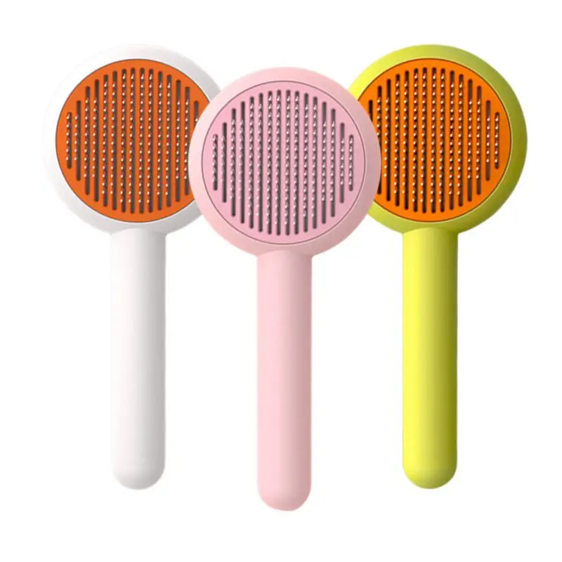 

Self Cleaning Slicker Brush for Short and Long Hair, Shedding Grooming Brush For Dog & Cat High Quality